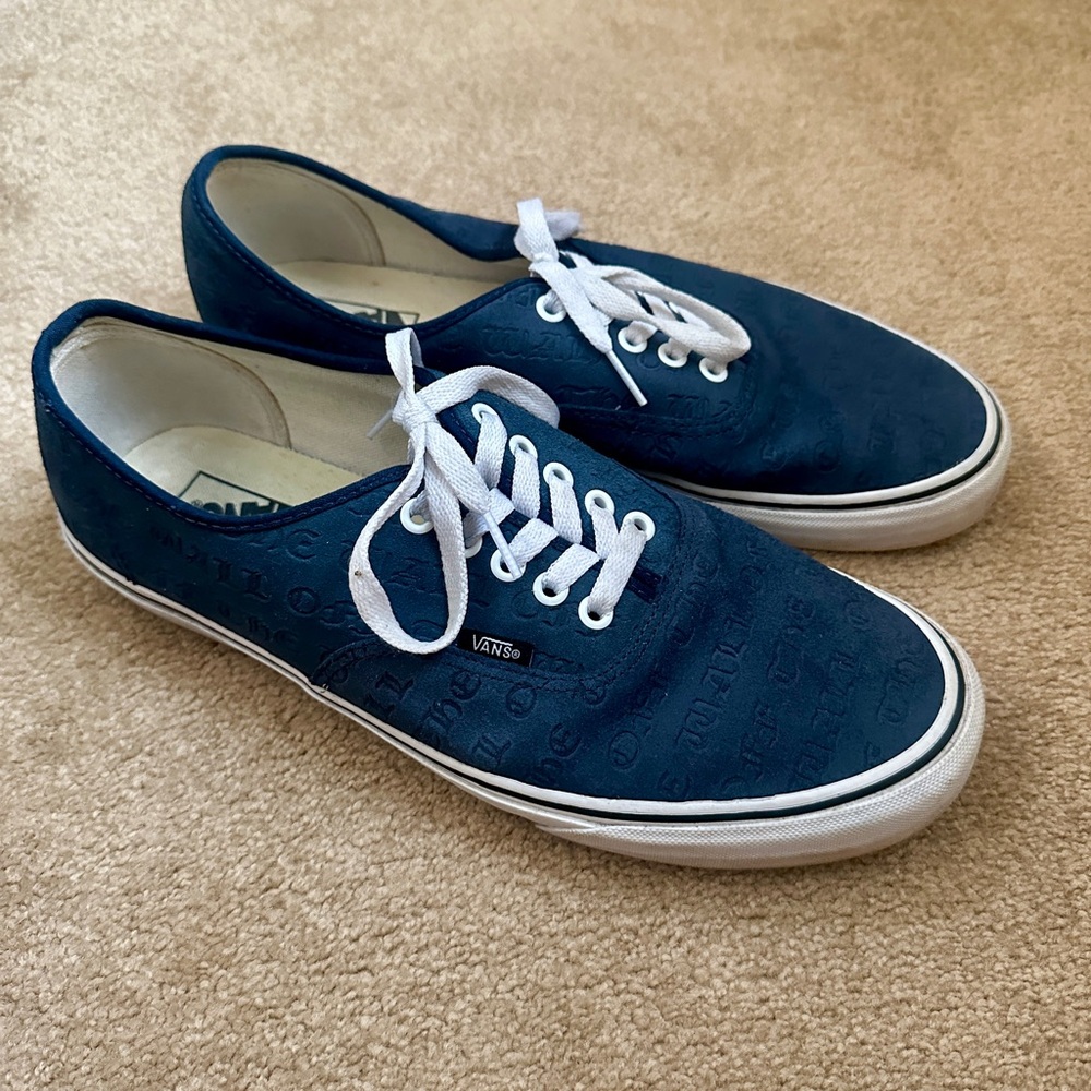 Vans Authentic Dress Blues Deboss OTW Suede Skate Shoes Men’s 12